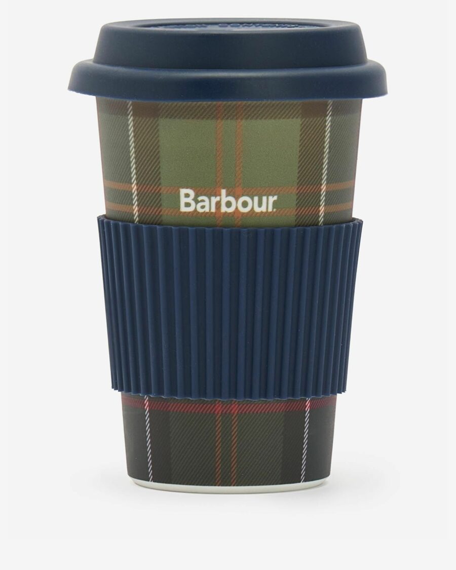 Barbour Reusable Tartan Travel Mug-Classic Tartan