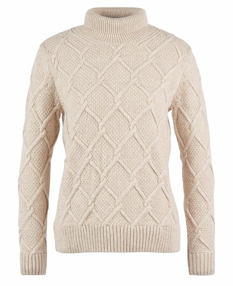 Barbour Burne Knitted Sweatshirt-Oatmeal
