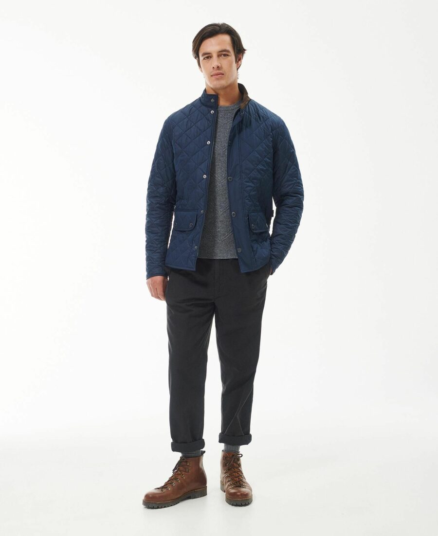 Barbour Lowerdale Quilted Jacket-Navy