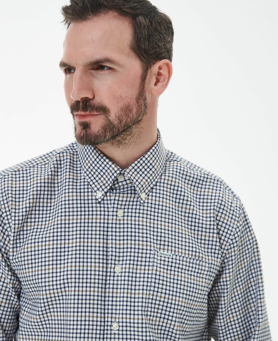 Barbour Henderson Thermo Weave Shirt- Whisper White