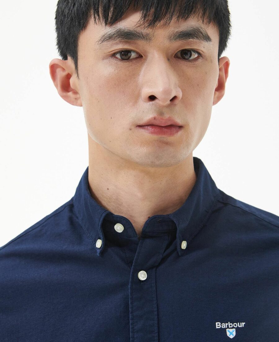 Barbour Oxtown Tailored Shirt-Navy