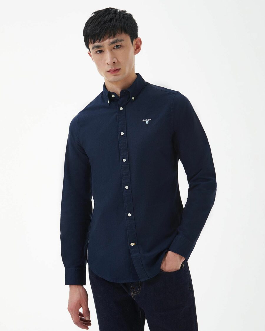 Barbour Oxtown Tailored Shirt-Navy