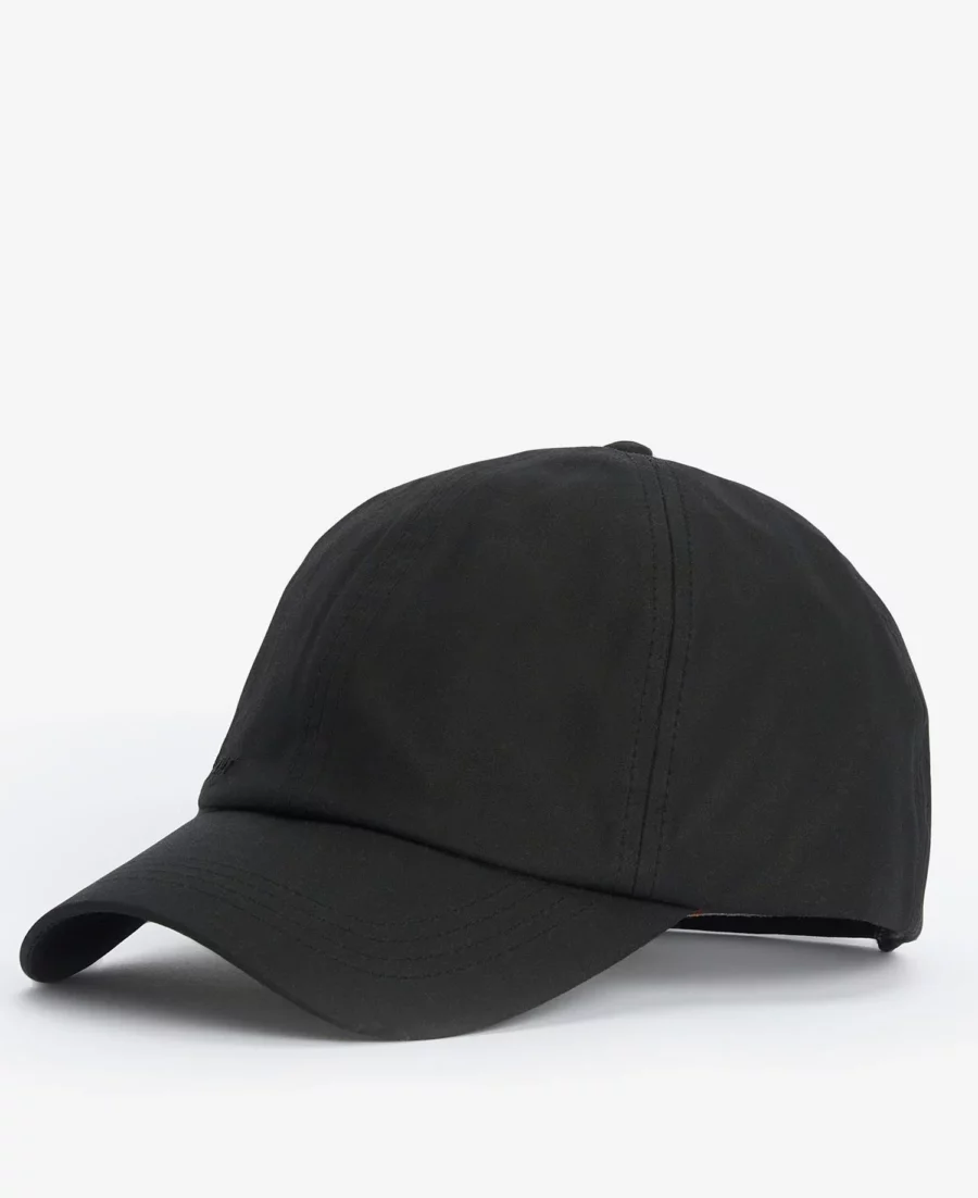 Barbour Wax Sports Cap-Black