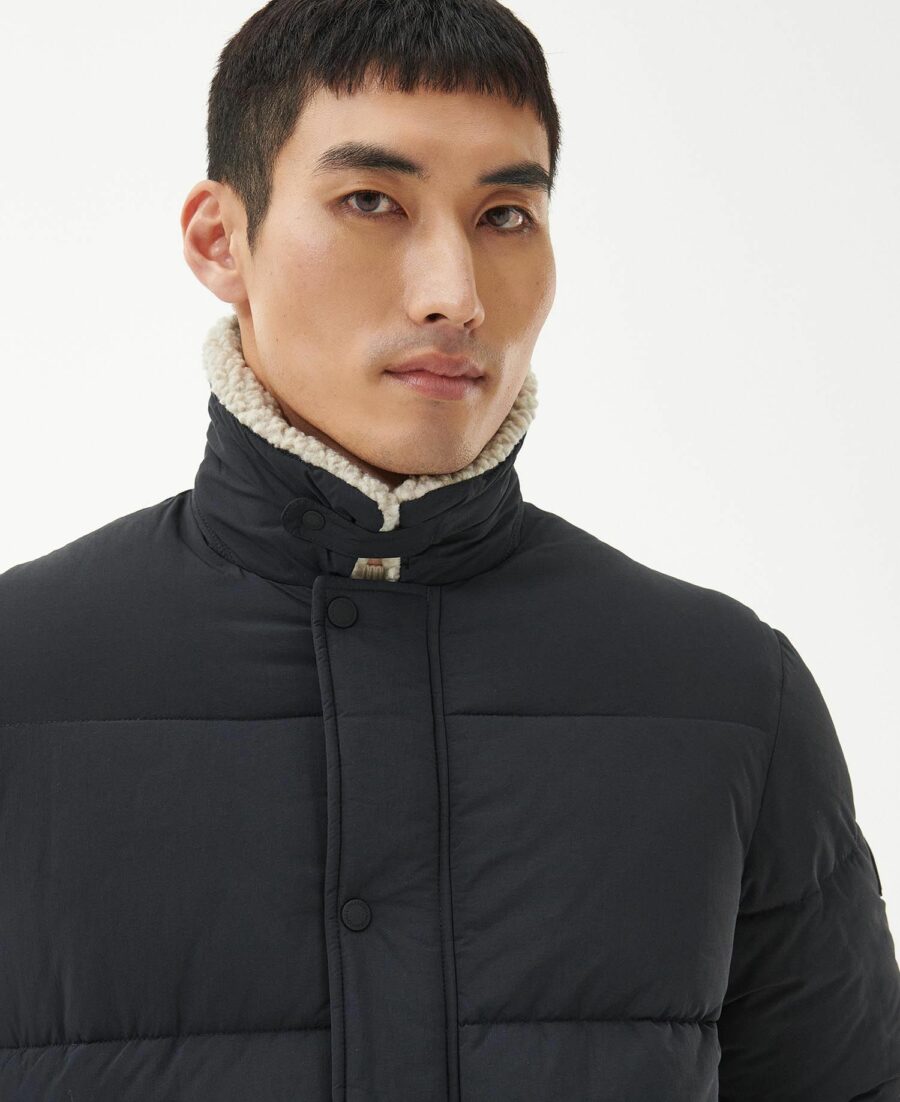 Men's Barbour International Auther Deck Quilted Jacket-Black