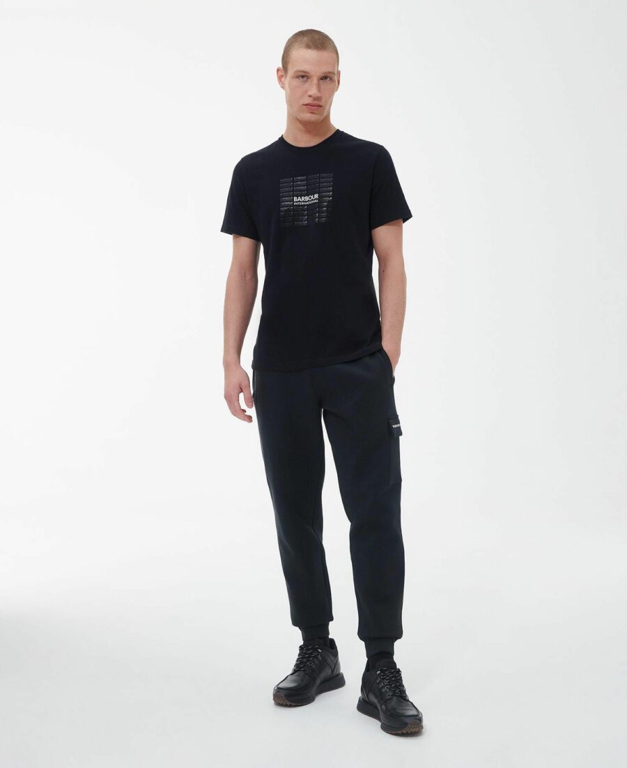 Men's Barbour International Multi T-Shirt-Black