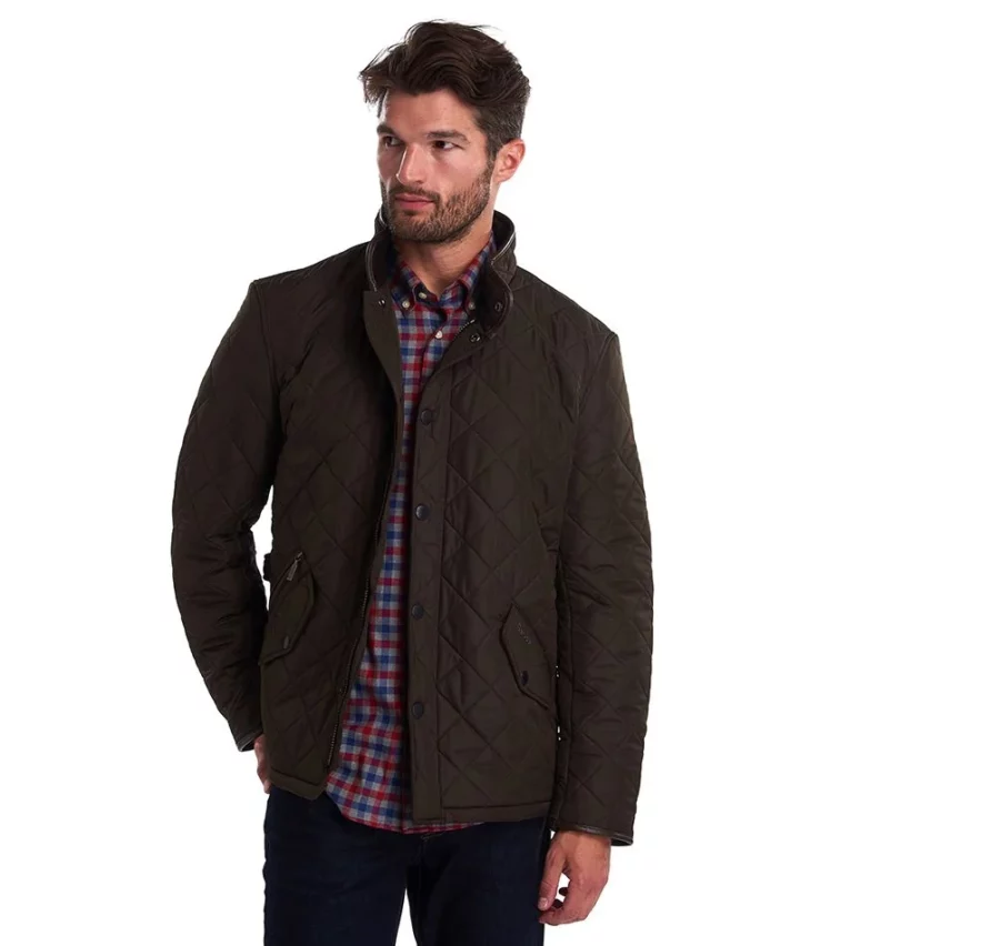 Barbour Powell Quilted Jacket-Olive