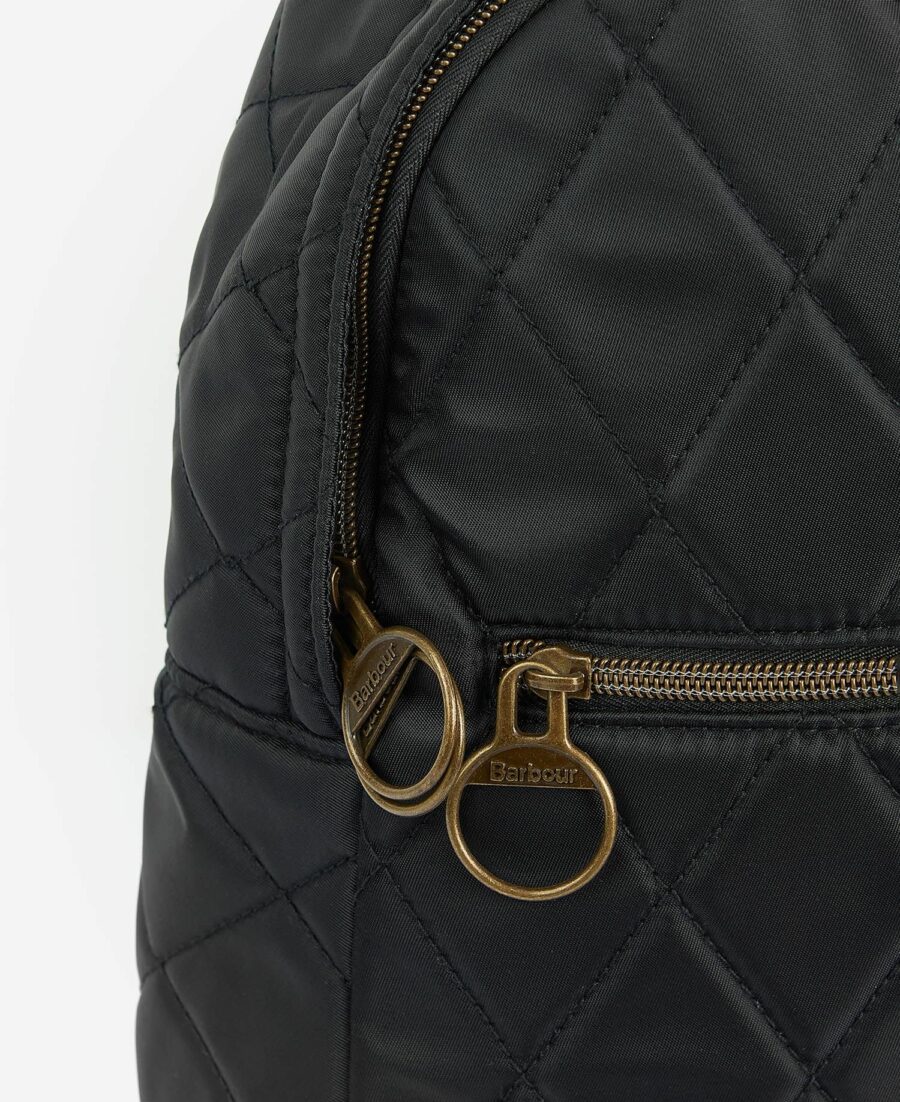 Barbour Quilted Backpack-Classic Black
