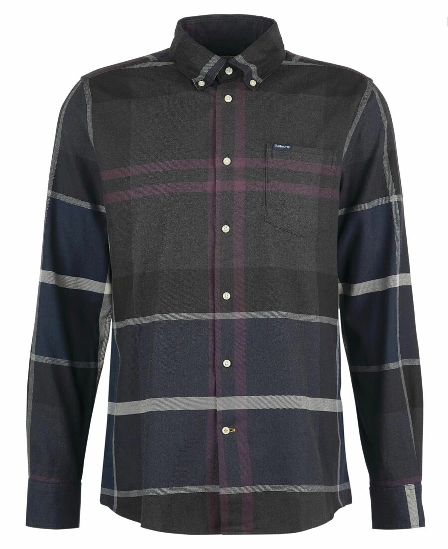 Barbour Dunoon Tailored Shirt-Black Slate