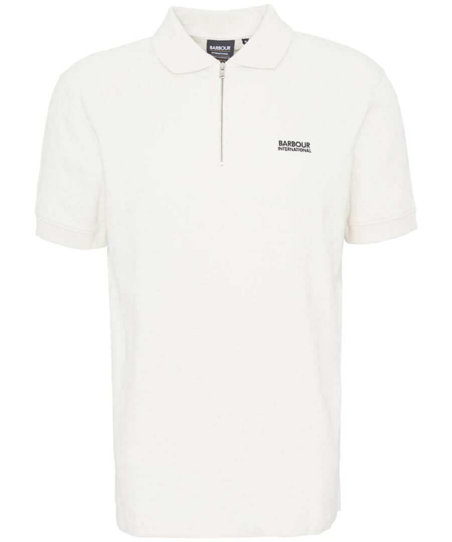 B.Intl Albury Texture Polo Shirt- Dove Grey