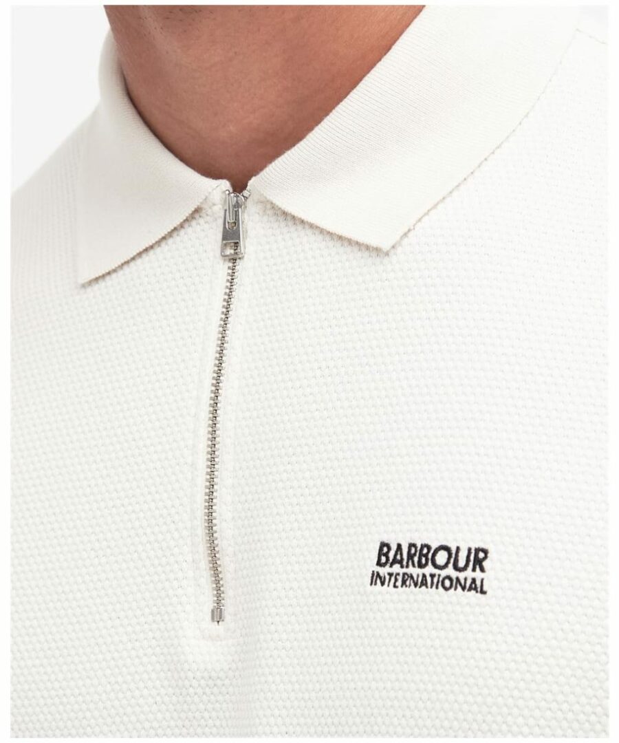 B.Intl Albury Texture Polo Shirt- Dove Grey