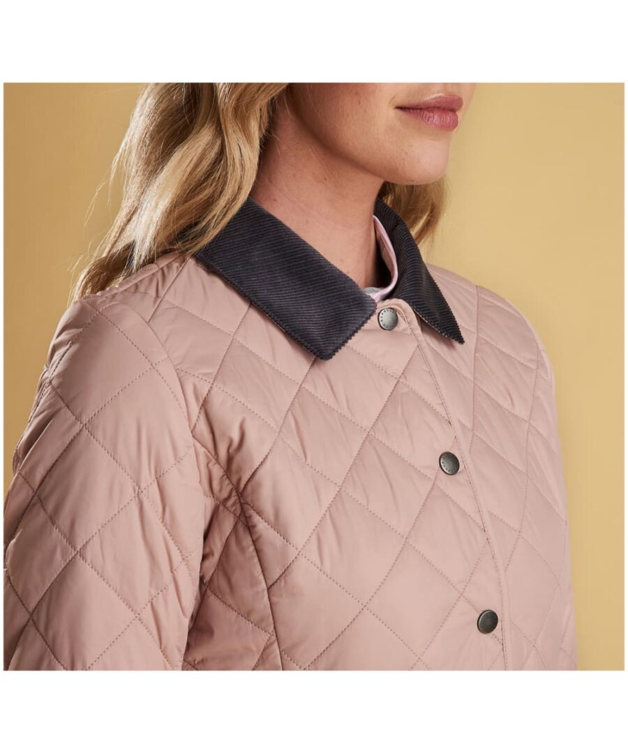 Barbour Deveron Quilted Jacket-Pale Pink