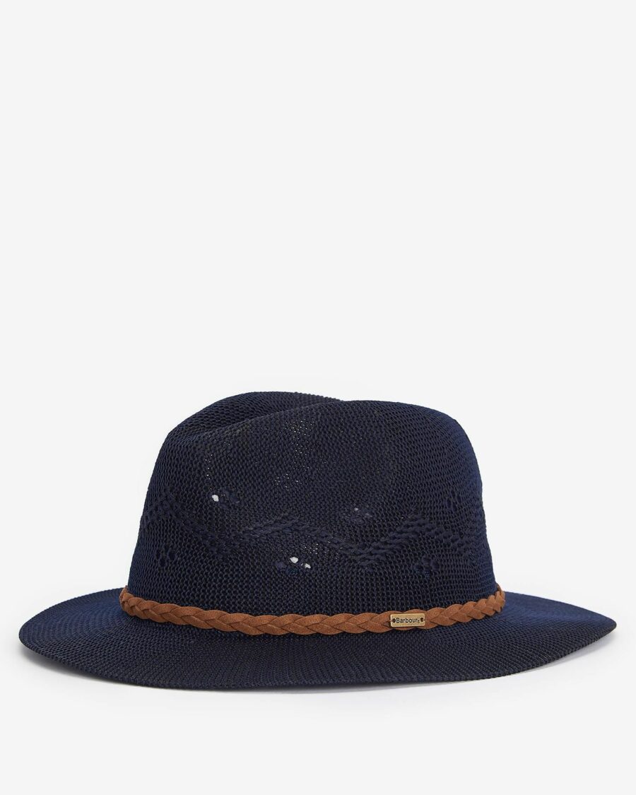 Barbour Flowerdale Trilby Hat-Navy